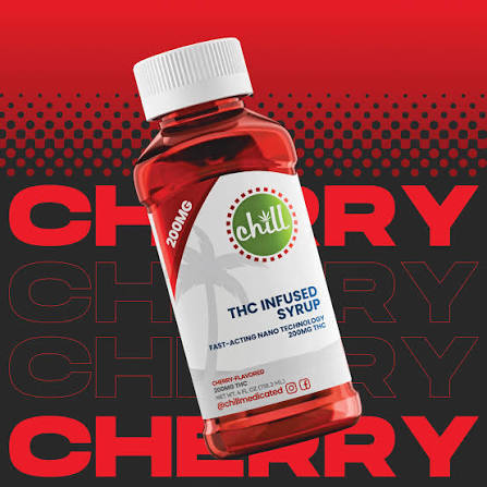 Cherry | Medicated Syrup 200MG THC | Chill Medicated | MED