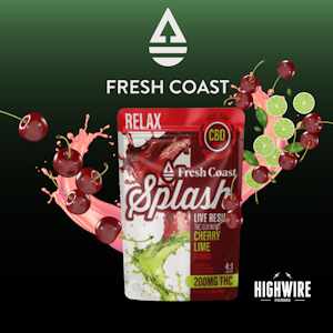 Splash - Splash Live Resin Gummies Cherry Lime 4:1 THC:CBD 200mg (Hybrid)