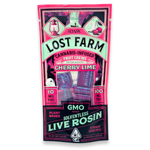 Lost Farms - Lost Farm - Chews - Cherry Lime GMO Rosin - 10pk - 100mg