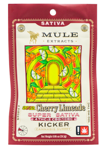 MULE EXTRACTS - Mule Extracts Sour Cherry Limeade 4:2:1 THC:CBG:CBC 2pc. Kicker Gummy 100mg