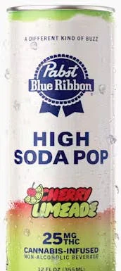 Pabst - [Pabst] 4 Pack THC Soda - 100mg - Cherry Limeade Main Image