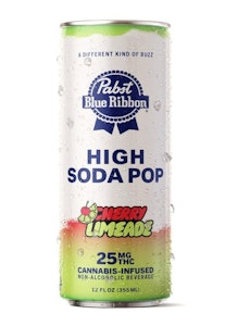 Pabst (PBR) - Cherry Limeade - High Soda Pop - 12oz - 25mg