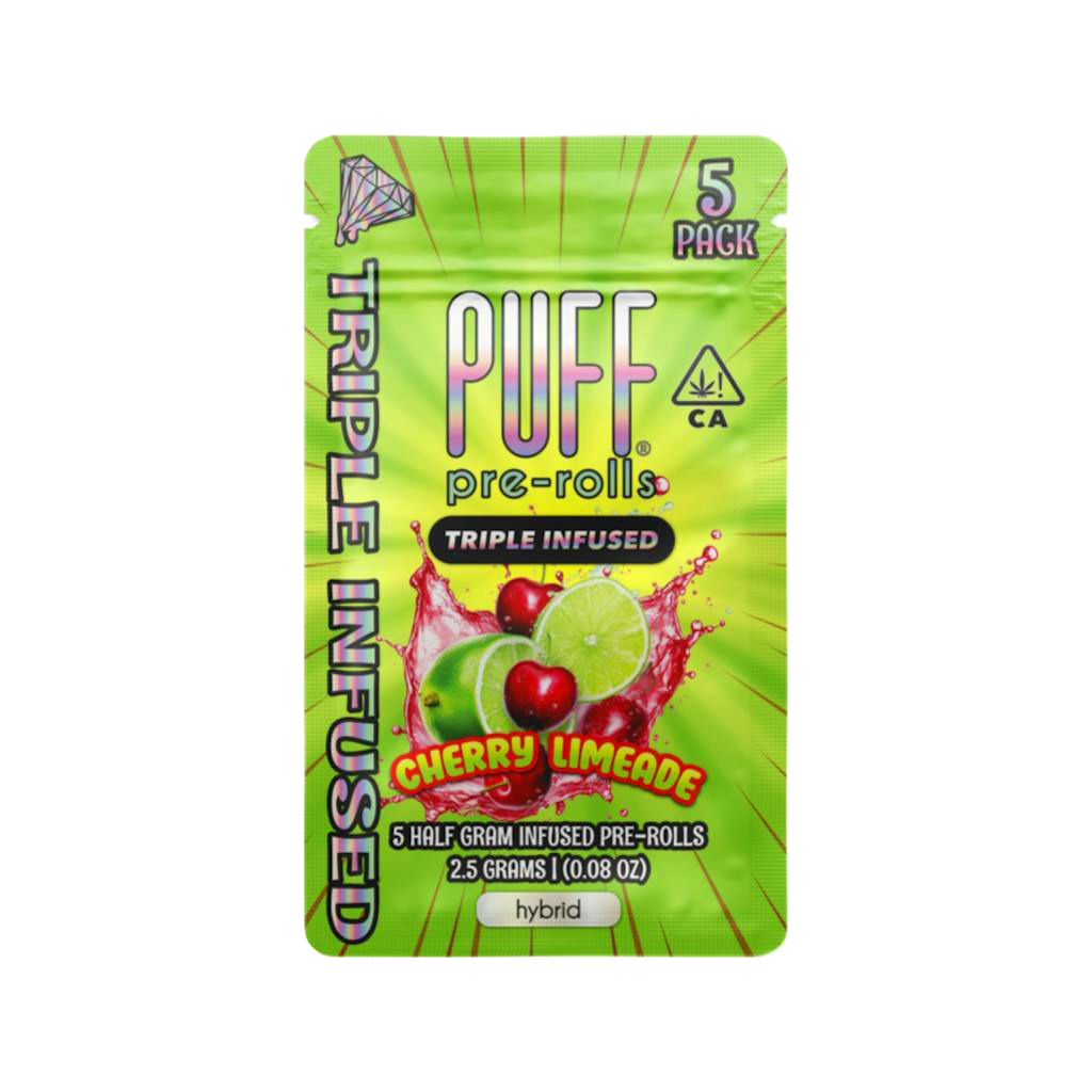 PUFF Cherry Limeade Diamond Infused Pre-Roll 5-Pack 2.5g