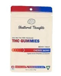 SHATTERED THOUGHTS - Cherry Berry - 200mg Gummies by Shattered Thoughts