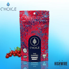 Choice Gummies Cherry Berry 200mg (Indica)