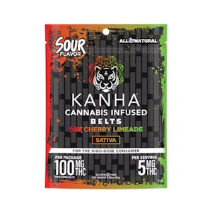 KANHA - KANHA | Belts | Sour Cherry Limeade | Sativa | 100mg THC | 2-pack