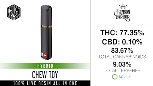 WHITE LABEL EXTRACTS - Chew Toy, Live Resin, Disposable, 1g