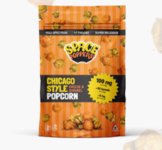 Space Poppers - Space Poppers- "Chicago Style" Cheese & Caramel Popcorn- 100mg bag