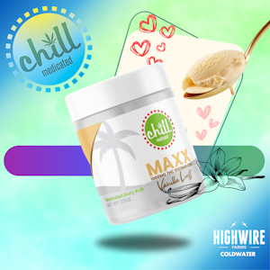 CHILL MEDICATED -  Chill Medicated MAXX Vanilla Lust Body Rub 1:1 1000 mg THC:CBD
