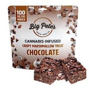 Big Pete's - Chocolate 100mg Crispy Marshmallow Treat - Big Pete's
