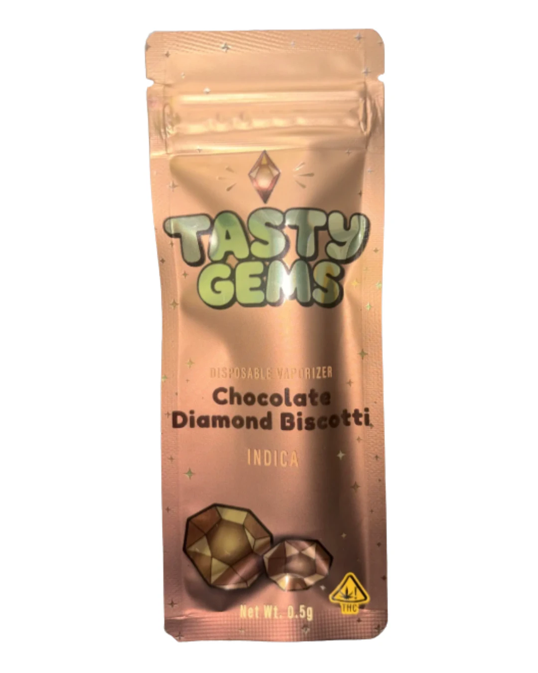 Tasty Gems - Chocolate Diamond Biscotti - .5g Disposable - Tasty Gems Main Image