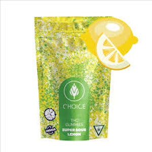 Choice Chews - Choice Chews - Super Sour Lemon Gummies (Indica) - 100mg