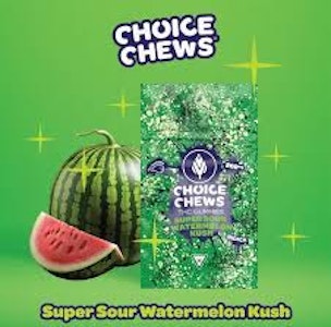 CHOICE - Choice Chews - Sour Watermelon Kush 200MG (Indica)