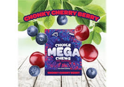 Choice Chews - Choice - Chonky Cherry Berry Mega Chews 200mg