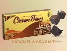 CBX- Highatus - ChronBons - Caramel & Sea Salt - 100mg THC Rosin Chocolates - 10pk