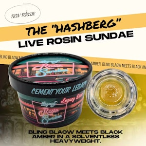 LEGACY - Legacy | Live Rosin Sundae | The Hashberg | 1g