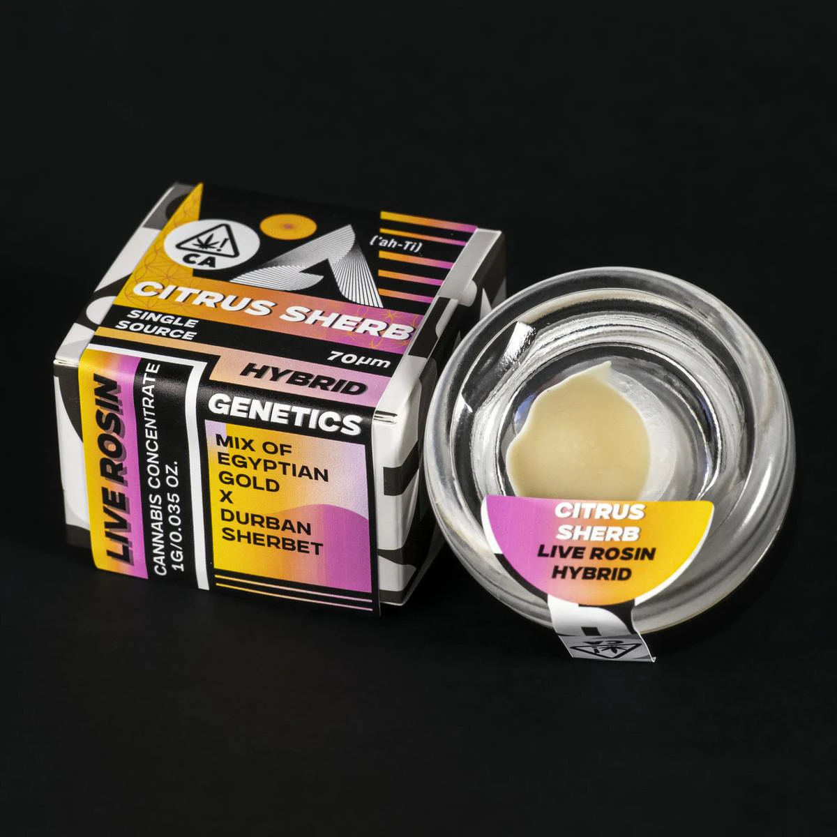 Ahti Hash - Ahti Hash - 1g 70u Whipped Live Rosin - Citrus Sherb Main Image