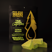 Citrus Splash 4x50mg THC Full Spectrum Vegan Gummies