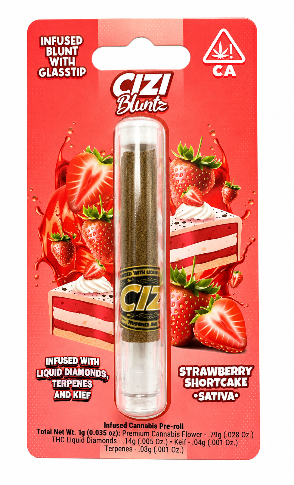 CIZI | Strawberry Shortcake | Triple Infused Blunt