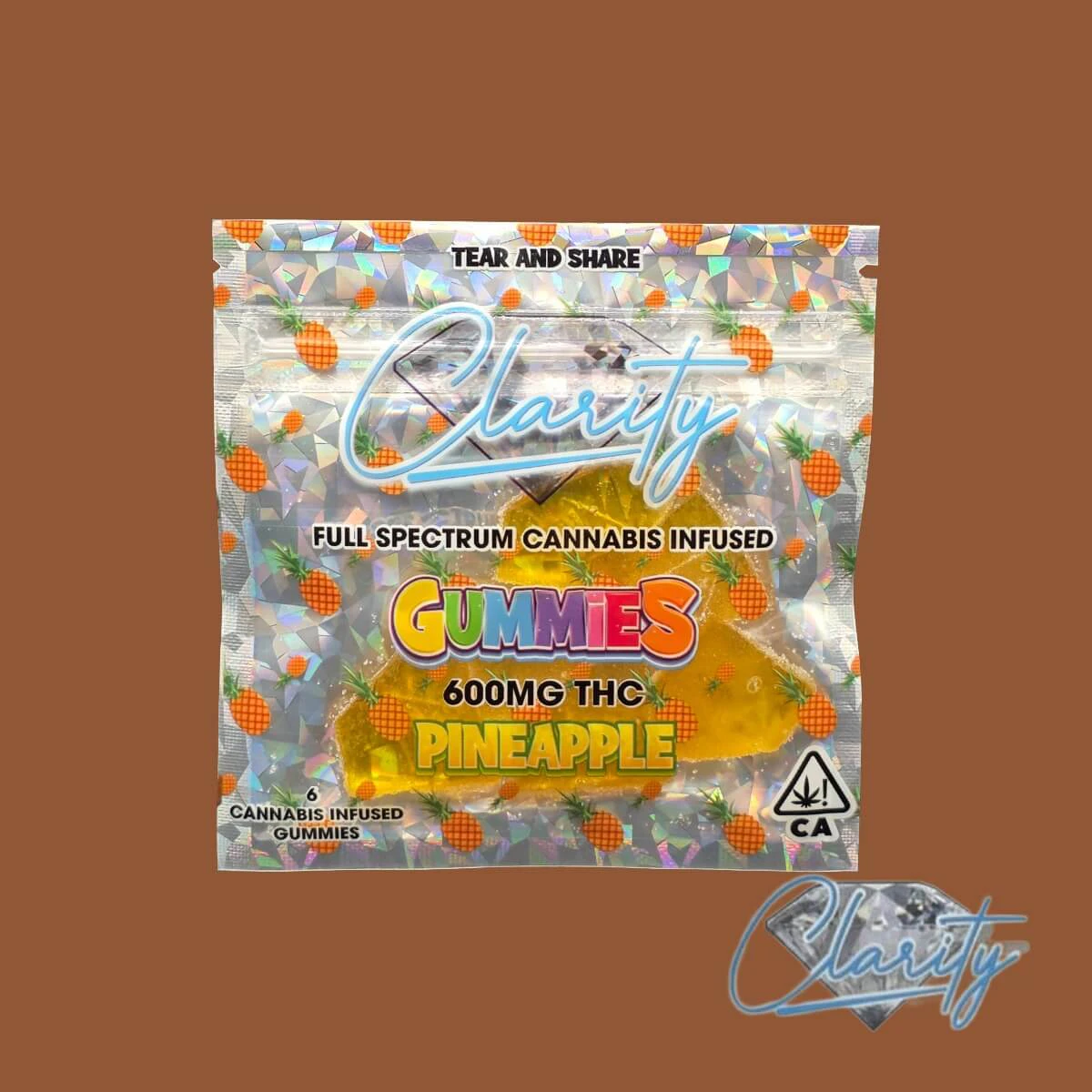 Clarity Gummies - Clarity 600 mg Gummies- Pineapple Main Image