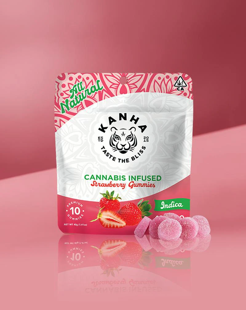 KANHA - Strawberry Gummies THC  100mg / Kanha Main Image
