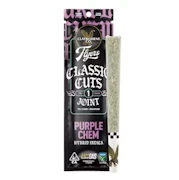 Claybourne Classic Cut Preroll 1g Purple Chem