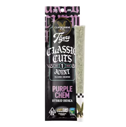 Claybourne Co. - Claybourne Classic Cut Preroll 1g Purple Chem Main Image