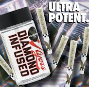 Claybourne Diamond Flyers Infused 5pk Prerolls 2.5g Strawberry C.R.E.A.M.