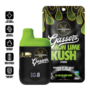 CLAYBOURNE CO. - Claybourne Gassers All In One 1g Lemon Lime Kush