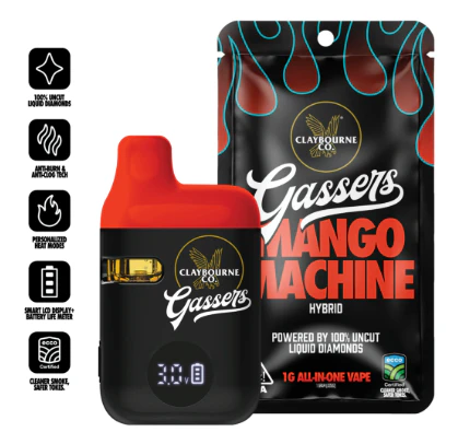 Claybourne Co. - Claybourne Gassers All In One 1g Mango Machine Main Image