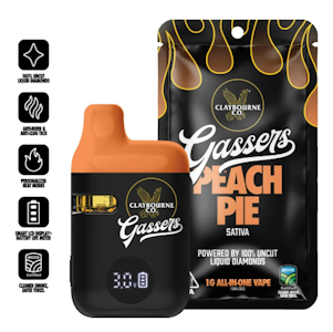 CLAYBOURNE CO. - Claybourne Gassers All In One 1g Peach Pie