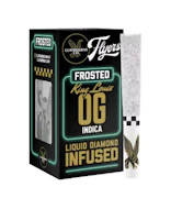 Claybourne Frosted Flyers Infused 5pk Prerolls 2.5g King Louis OG