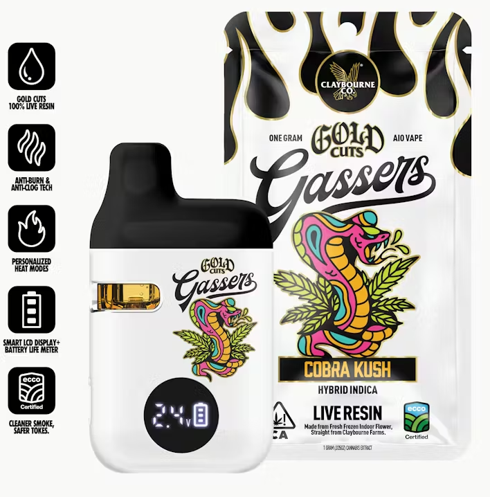 Live Resin Gassers AIO 1g Cobra Kush