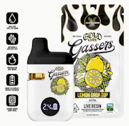 Claybourne Gold Cuts Live Resin Gassers AIO 1g Lemon Drop Top