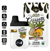 Claybourne Gold Cuts Live Resin Gassers AIO 1g Paradise Pomelo