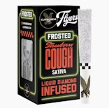 Claybourne Frosted Flyers Infused 5pk Prerolls 2.5g Strawberry Cough