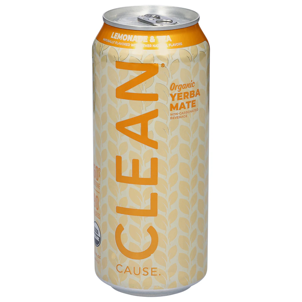 Clean Cause - Clean Cause - 16oz. Non-Infused Beverage - Organic Lemonade & Tea Yerba Mate Main Image