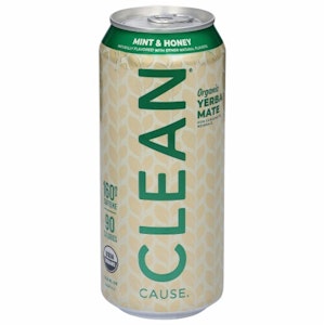 Clean Cause - Clean Cause - 16oz. Non-Infused Beverage - Organic Mint & Honey Yerba Mate 