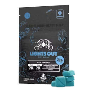 HEAVY HITTERS - Heavy Hitters - Lights Out CloudBerry - 100mg THC 100mg CBN Gummies - 5pk
