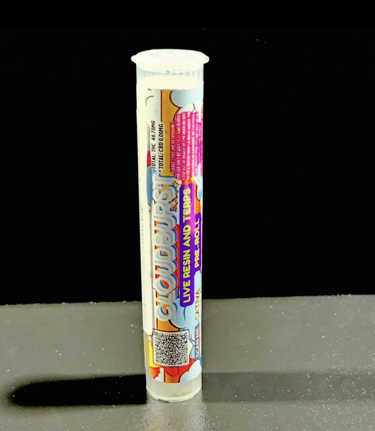 Cloudburst - Cloudburst - Blue Raspberry Rush LR + Terps Infused Preroll 1g Main Image