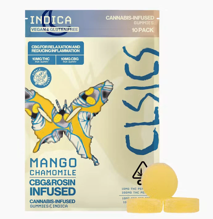 CLSICS - CLSICS Rosin 10pk Gummies Mango Chamomile CBG Main Image