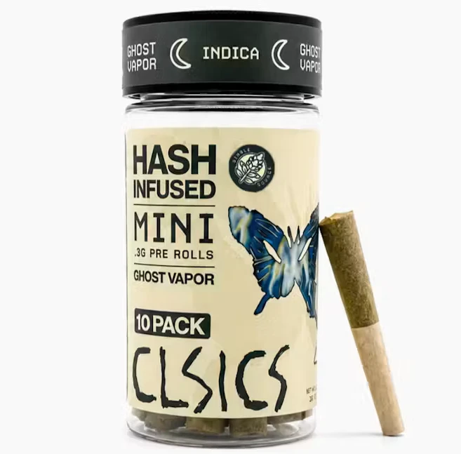 CLSICS - Clsics Hash Infused 10pk Prerolls 3g Ghost Vapor Main Image