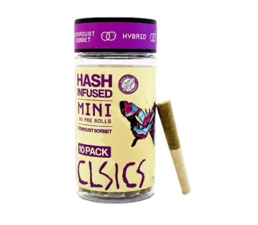 CLSICS - Clsics Hash Infused 10pk Prerolls 3g Stardust Sorbet Main Image