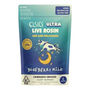 CLSICS | Blueberry Milk 1:1:1 | CBD:CBD:THC Live Rosin Gummies | 100mg