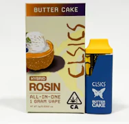 CLSICS Live Rosin All In One 1g Butter Cake