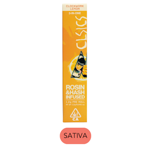 CLSICS - CLSICS - Clockwork Lemon - Rosin & Hash Infused Preroll - 1.2g