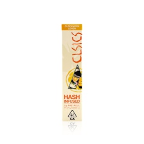 CLSICS - Infused Preroll - Clockwork Lemon - Hash Infused - 1G