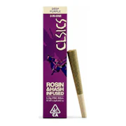 CLSICS | Deep Purple | Trifecta Hash & Rosin Infused Pre-Roll | 1.2g