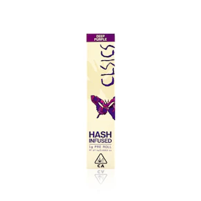 CLSICS - Infused Preroll - Deep Purple - Hash - 1G
