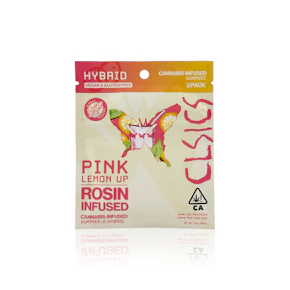 CLSICS - Edible - Pink Lemon Up - 2-Pack - Live Rosin Gummies - 100MG